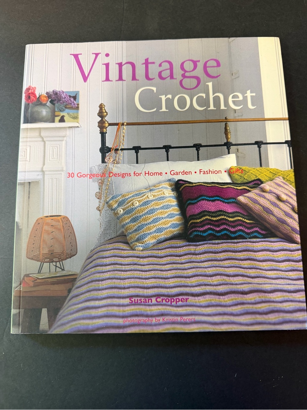 Vintage Crochet by - Purple Cover Art Book